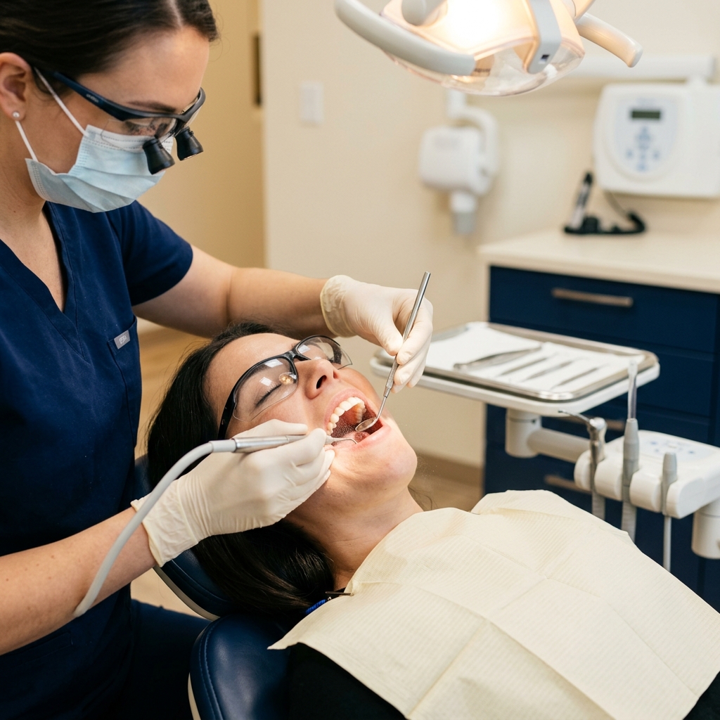 Professional dental cleaning at Brewster Dental Care